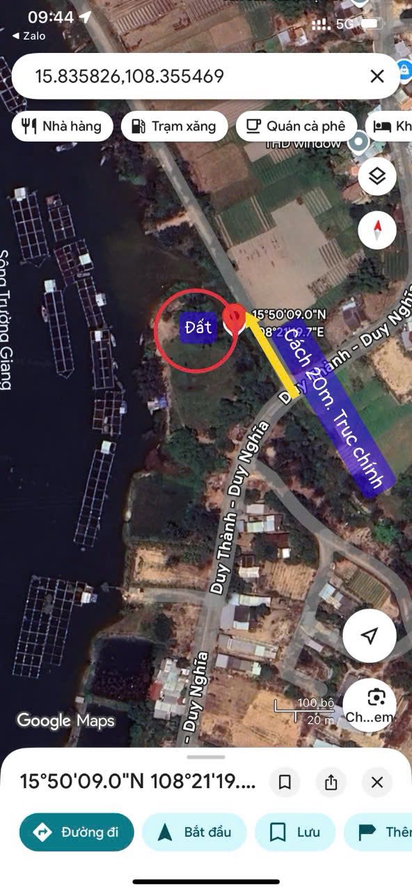 Đất nền Duy Thành Quảng Nam 1000m² giá 5 tỷ - View sông Trường Giang thoáng mát!