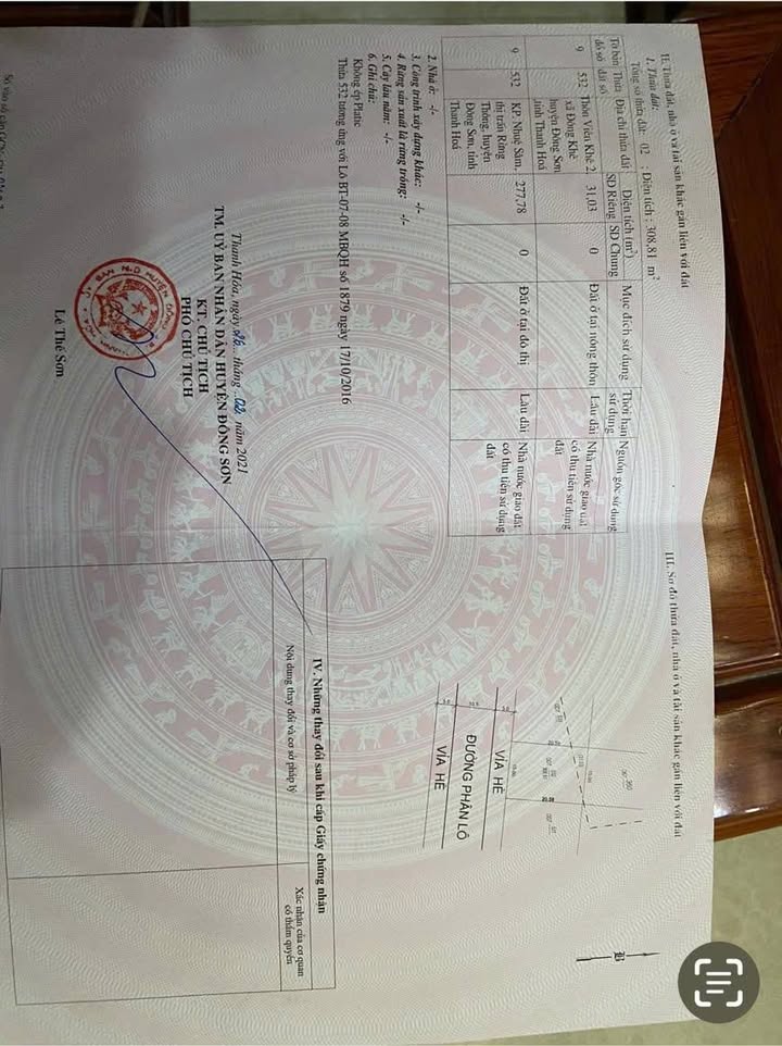 Lô đất Rừng Thông Đông Sơn 309m² giá 4.48 tỷ - Sổ đỏ chính chủ, vị trí đắc địa!