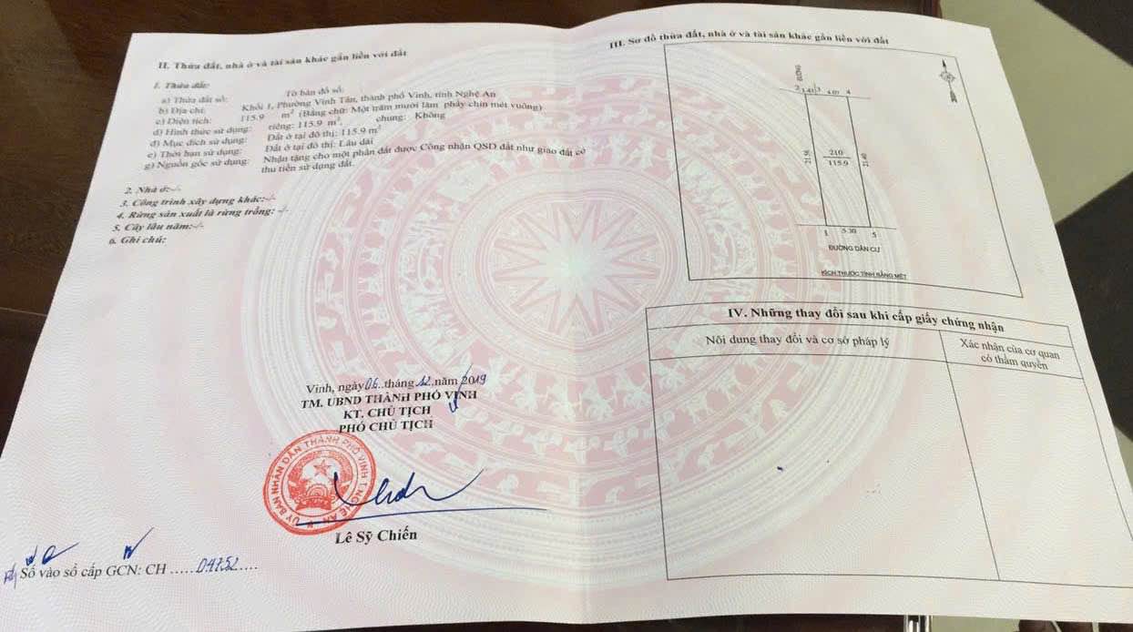 Đất Kèm Nhà Cấp 4 - Vinh Tân 116m², Thỏa Thuận Giá - Hướng Nam Mát Mẻ!