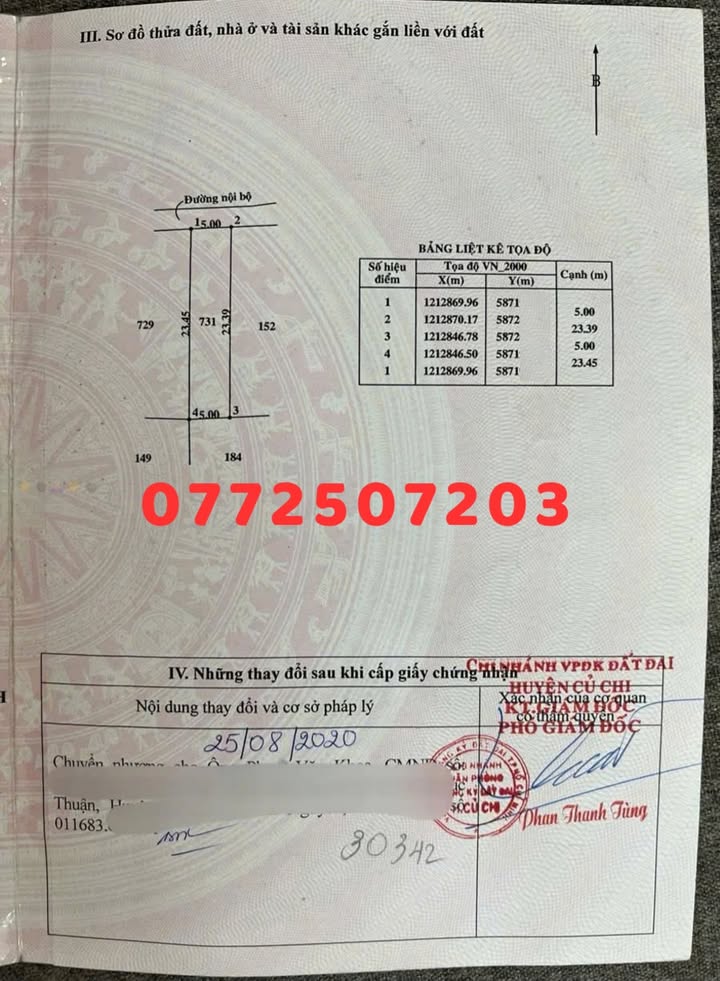 Đất nền 117m² Tân Phú Trung, Củ Chi giá 1.1 tỷ - Sổ riêng, không quy hoạch!