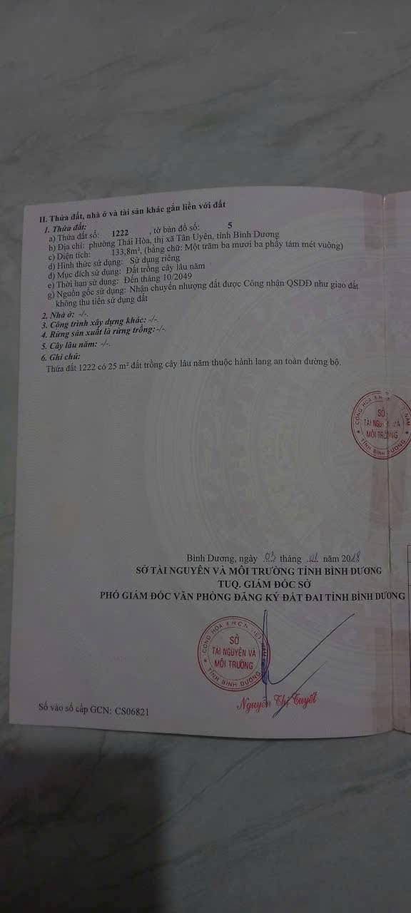 Đất nền Thái Hòa, Tân Uyên 134m² giá 2.1 tỷ - Kinh doanh nhỏ lẻ thuận lợi!