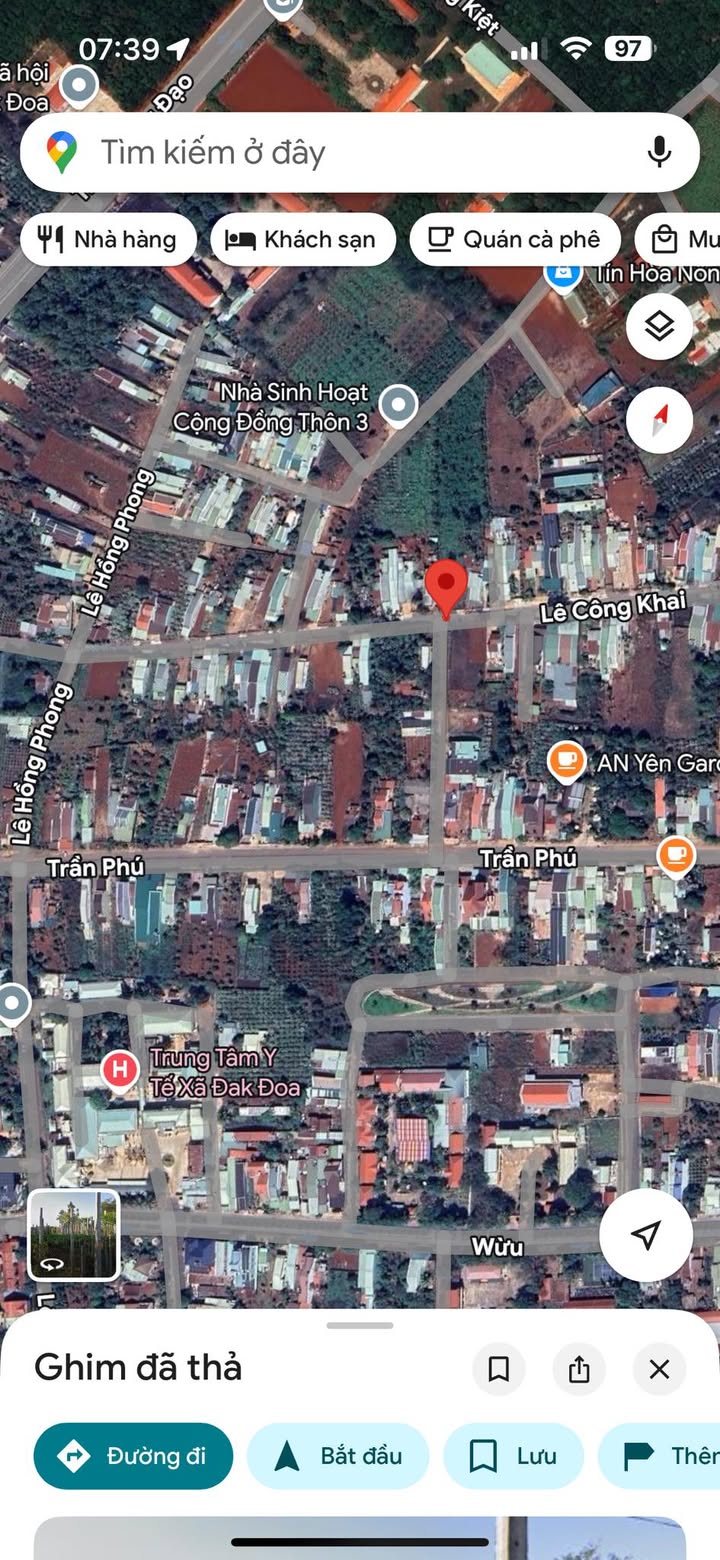 Lô đất mặt tiền đường Lê Công Khai Đăk Đoa 250m² giá chỉ 1 tỷ - Cơ hội đầu tư tuyệt vời!