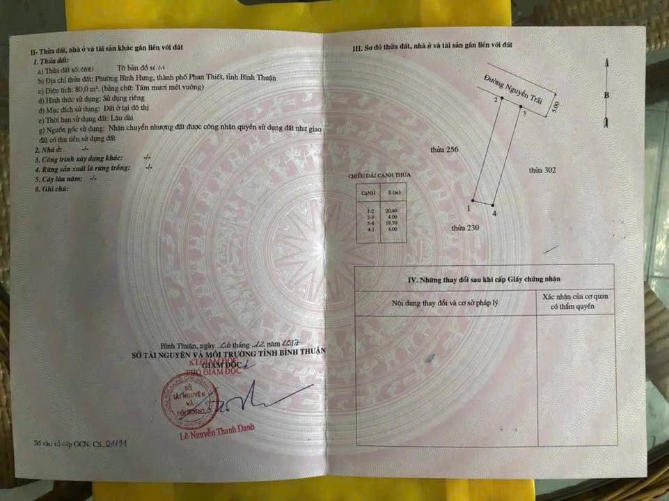 Nhà mặt tiền đường Nguyễn Trãi, Phan Thiết 80m² giá 3.2 tỷ - Vị trí đẹp, tiện nghi