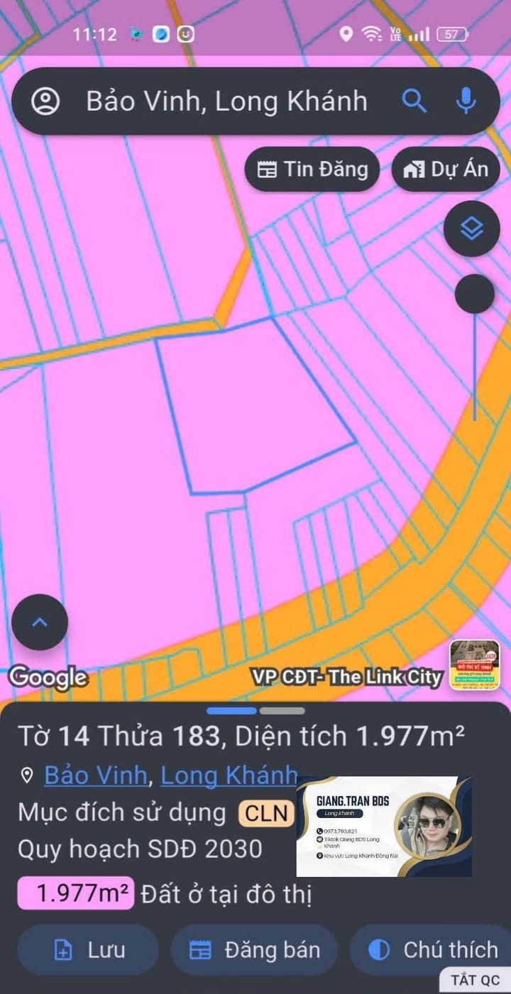 Đất thổ cư 2000m² tại phường Bảo Vinh, giá 5.5 tỷ - Cơ hội đầu tư tuyệt vời!