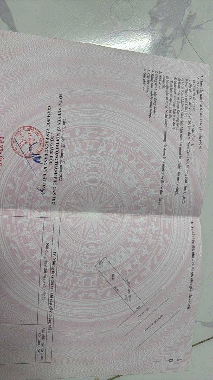 Đất nền đường số 31 KDC 586, Cái Răng, 122.5m² - Sổ hồng chính chủ, giá chỉ 3.15 tỷ!