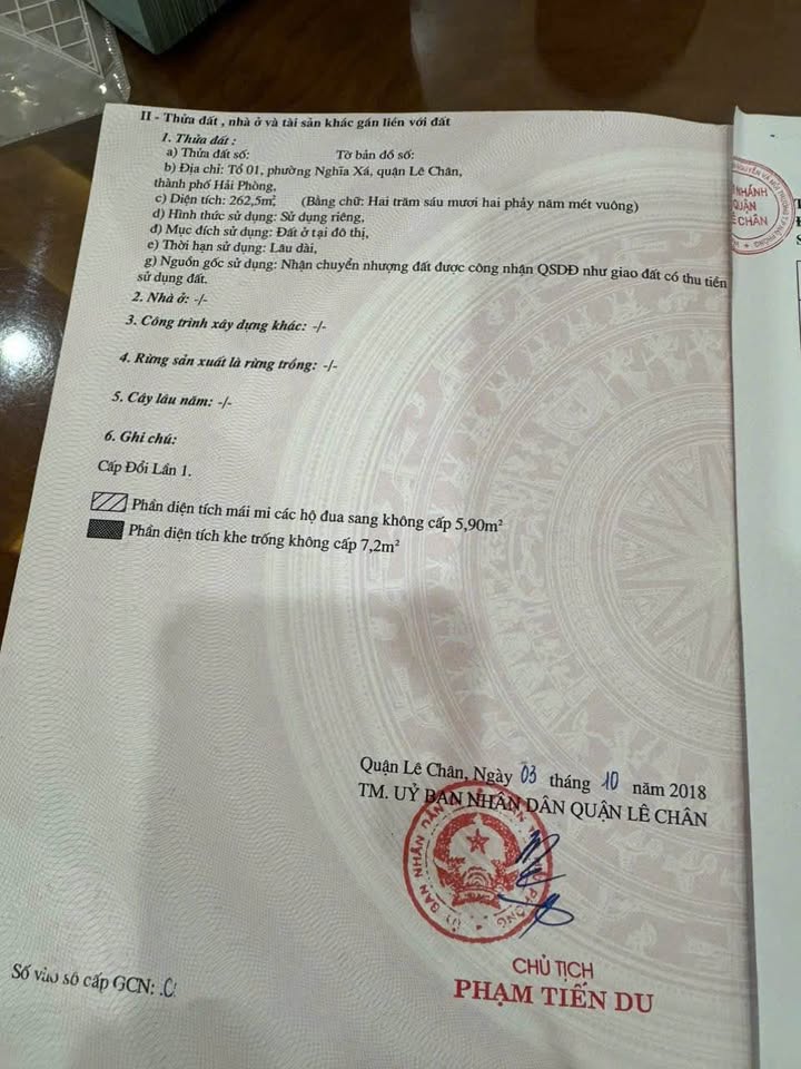 Đất mặt đường Hoàng Minh Thảo, An Biên, Hải Phòng 262m² giá 29 tỷ - Đầu tư sinh lời ngay!