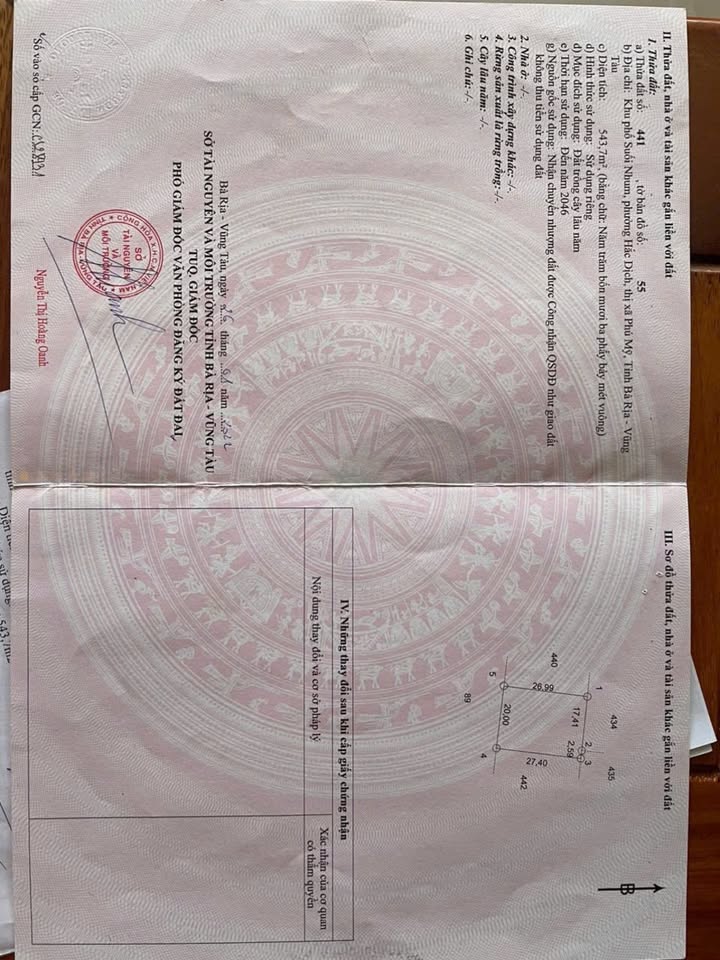 Đất nền 500m² Suối Nhum, Tân Thành, TP.HCM - Giá thỏa thuận hấp dẫn!