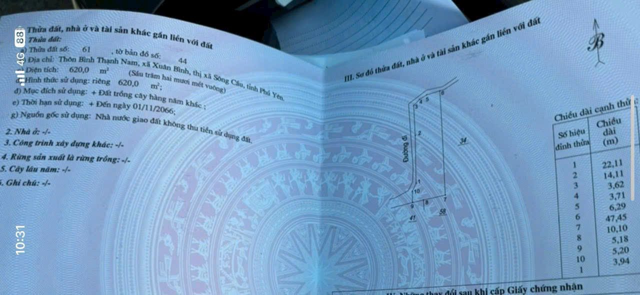 Đất nền 620m² Xuân Cảnh, Đắk Lắk giá chỉ 400 triệu - Đất cao ráo, dân cư đông đúc!