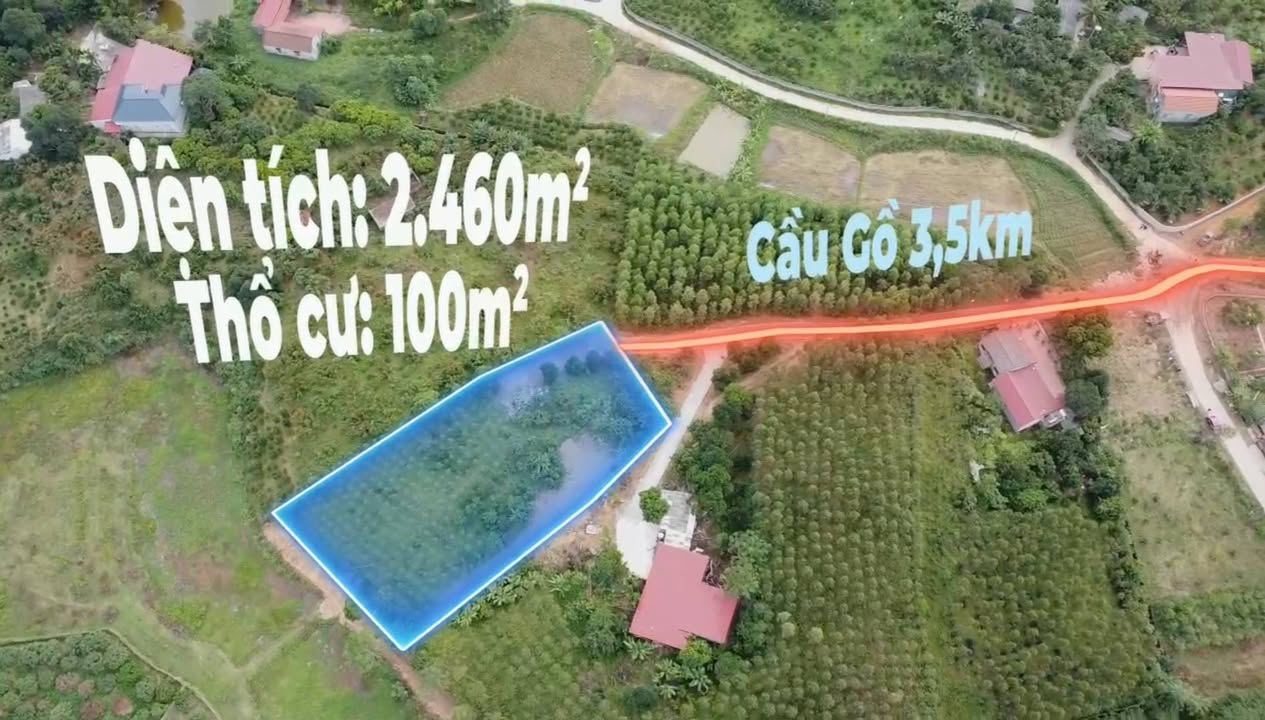 Mảnh vườn Đồng Kỳ Bắc Ninh 2400m² giá 1 tỷ - Vị trí đẹp, giao thông thuận tiện