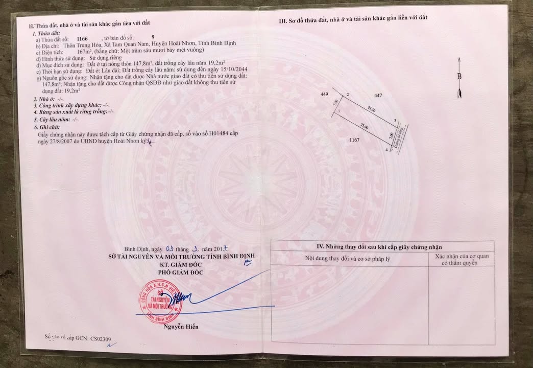 Đất thổ cư Tam Quan Nam 168m² giá 800 triệu - Gần chợ và trường học!