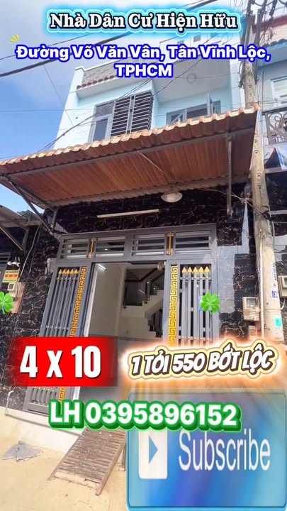Nhà phố Vĩnh Lộc B, Bình Chánh 40m² giá thỏa thuận - Đúc suốt 1 lầu, tiện nghi đầy đủ!