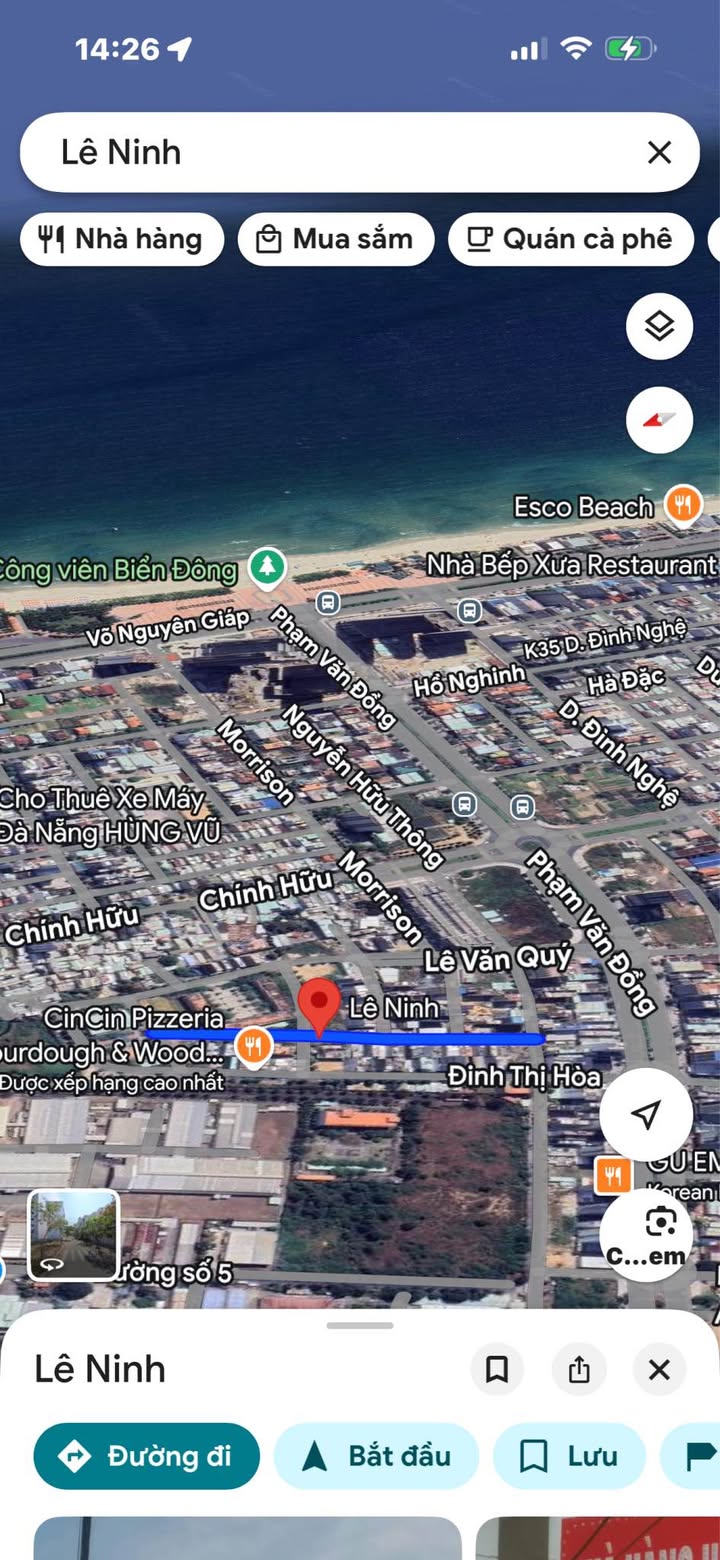 Đất mặt tiền Lê Ninh, Sơn Trà, 177m² giá 27 tỷ - Cơ hội đầu tư tuyệt vời!