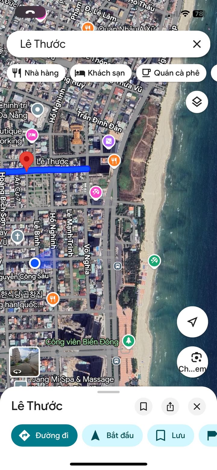 Đất mặt tiền Lê Thước, Sơn Trà, Đà Nẵng 90m² giá 13.5 tỷ - Cơ hội đầu tư sinh lời!