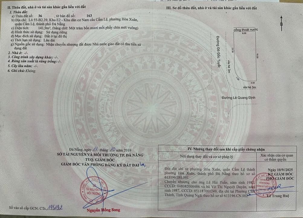 Đất góc ngã tư Lê Quang Định - Đô Đốc Tuyết 142m² giá 7.79 tỷ - Cơ hội đầu tư tuyệt vời!