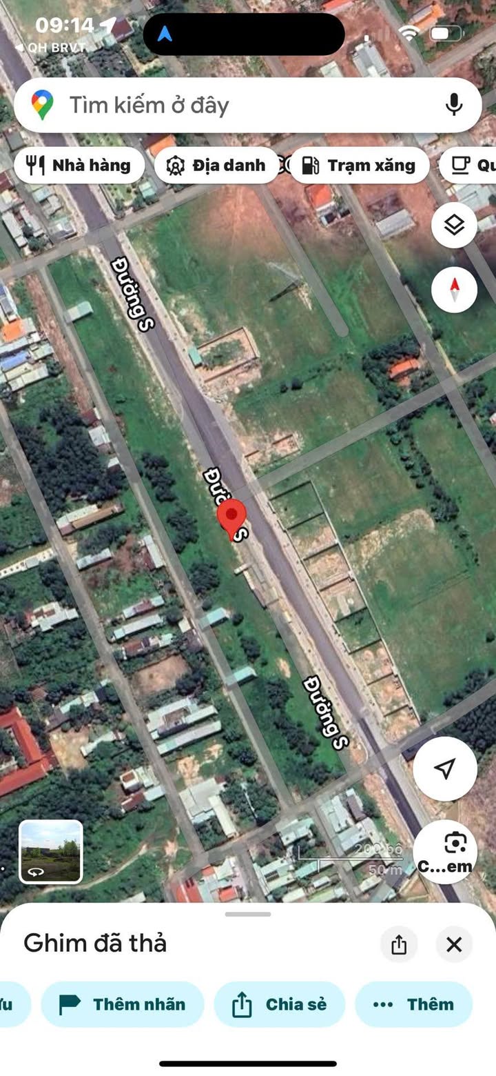 Đất thổ cư 100m² mặt tiền đường S, Phước Hoà, Phú Mỹ - Đầu tư sinh lời ngay!