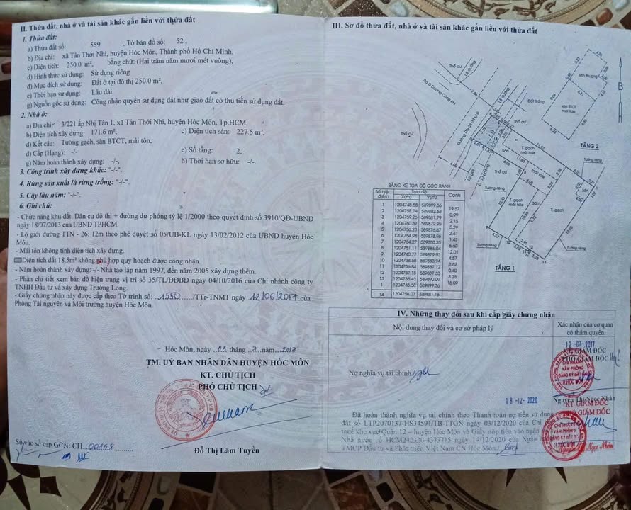 Nhà bán tại xã Xuân Thới Sơn, Hóc Môn 250m² giá 7 tỷ - Đầu tư sinh lời ngay!