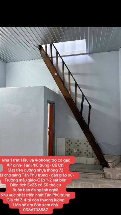 Nhà 2 tầng 115m² tại Tân Phú Trung, Củ Chi - Đầu tư sinh lời ngay!