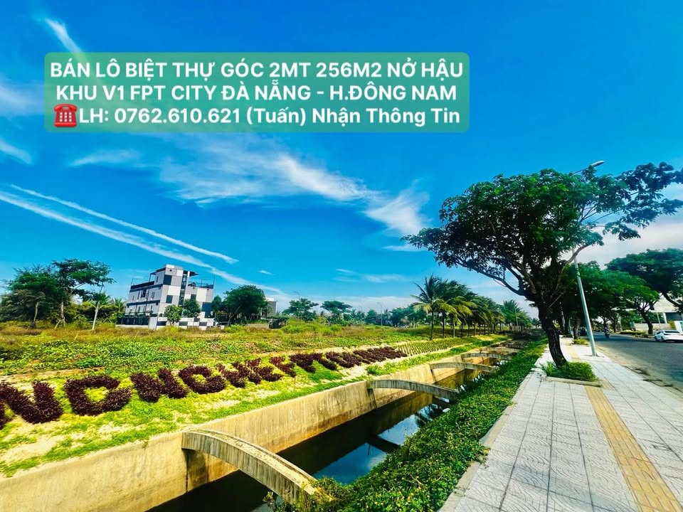 Đất biệt thự FPT City Đà Nẵng 256m² giá 13 tỷ - Sổ hồng lâu dài!