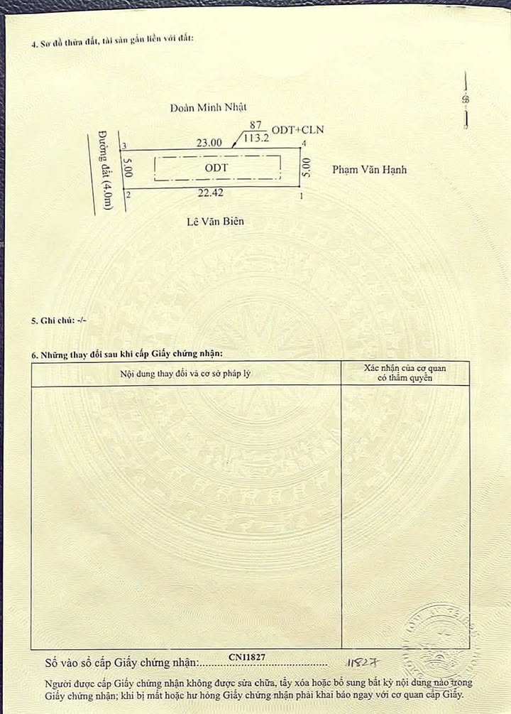Đất thổ cư Bình Chuẩn 115m² giá chỉ 1.8 tỷ - Bán gấp!