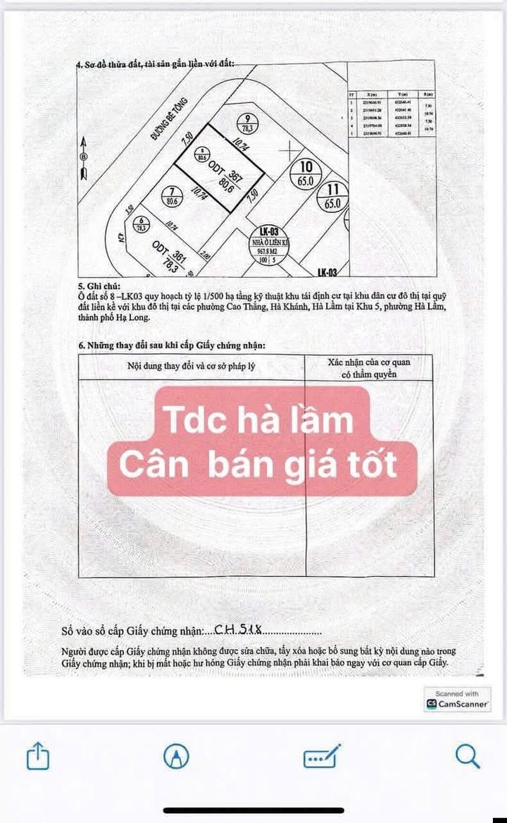 Đất tái định cư Hà Lầm 80.6m² giá chỉ 6 triệu/m² - Cơ hội đầu tư hiếm có!