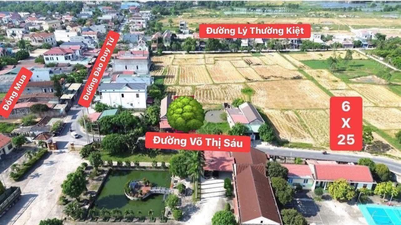 Đất mặt tiền đường Võ Thị Sáu, Quảng Thuận, 150m² giá 1.4 tỷ - Cơ hội đầu tư sinh lời!