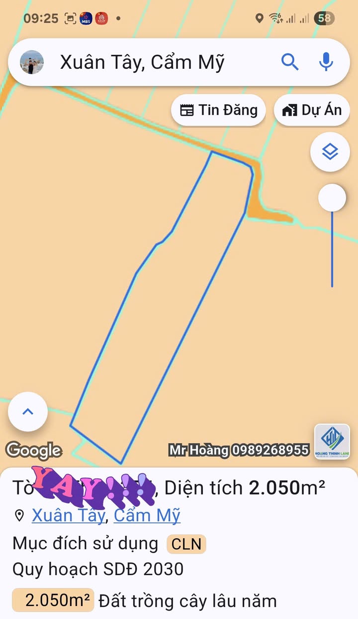 Đất nền 2050m² tại Ấp 11 Xuân Tây, Cẩm Mỹ - Giá chỉ 4xx triệu/sào, Đầu tư sinh lời!