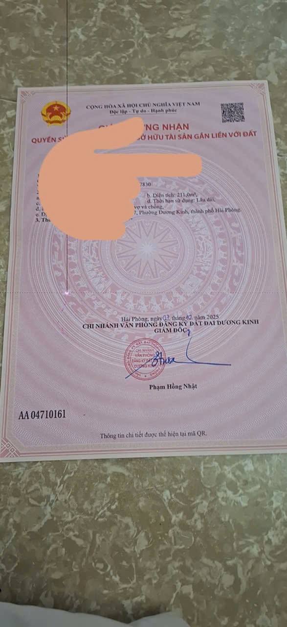Đất Dương Kinh Hải Phòng 211m² giá 2.8 tỷ - Ngõ 4m rộng rãi!