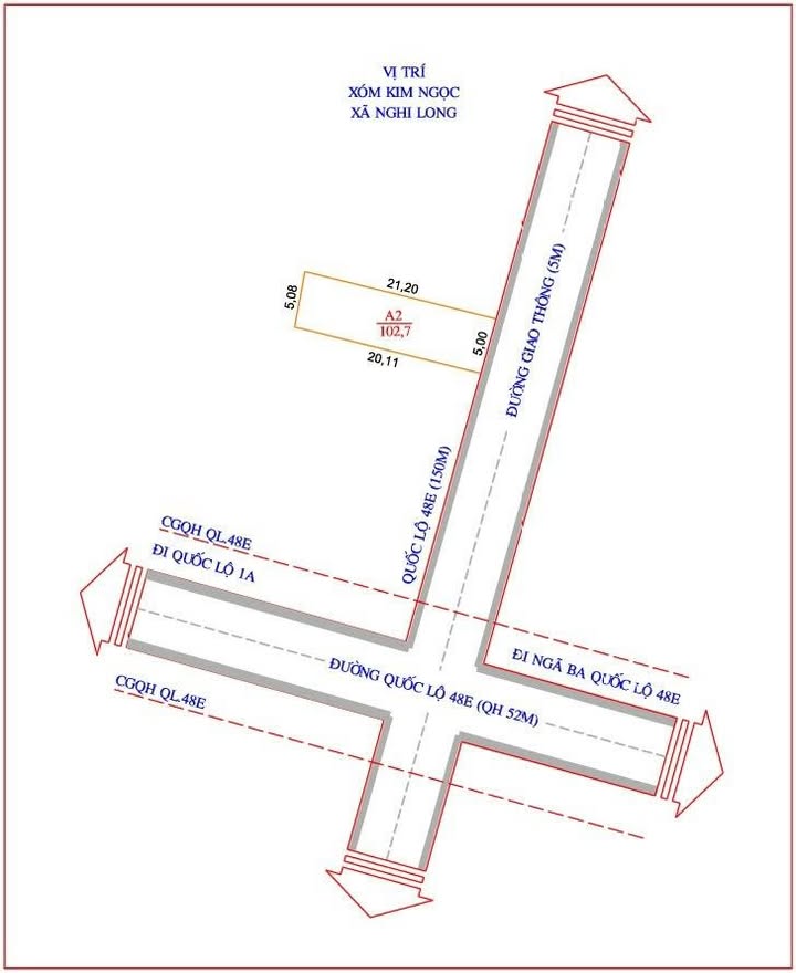 Đất nền xóm Kim Ngọc, Nghi Long 102m² giá 1.3 tỷ - Sổ hồng chính chủ