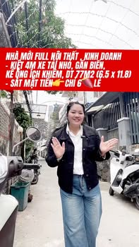 Nhà mặt tiền Ông Ích Khiêm Đà Nẵng 77m² giá 6 tỷ - Full nội thất, kinh doanh tốt!