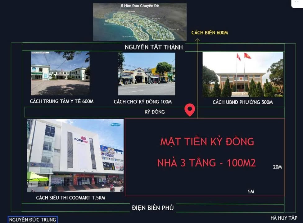 Nhà mặt tiền Kỳ Đồng, Thanh Khê 100m² giá 10 tỷ - Đầu tư sinh lời ngay!
