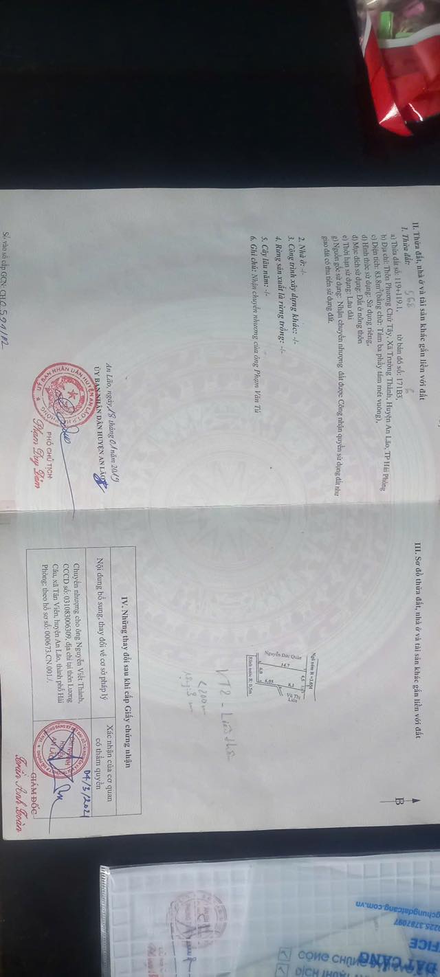 Đất nền Trường Thành, An Lão 83m² giá 1 tỷ - Hàng hiếm, gần KCN!