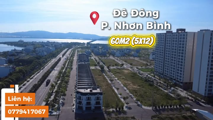 Đất nền TĐC Đê Đông Quy Nhơn 60m² giá 2 tỷ - Tiềm năng đầu tư lớn!