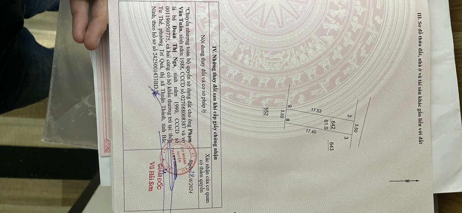 Lô đất đẹp thôn Vỹ Cao Viên 61m² giá 4 tỷ - Đầu tư sinh lời ngay!