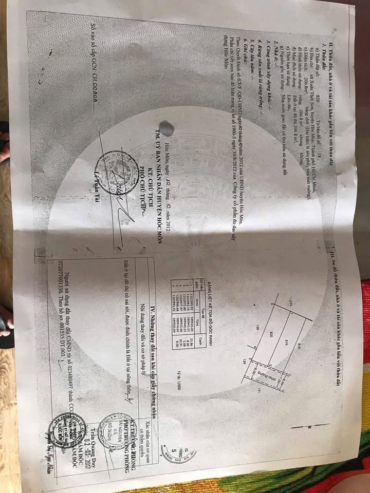 Đất nền xã Xuân Thới Sơn 207m² giá 6 tỷ - Sổ hồng riêng, xây dựng tự do!