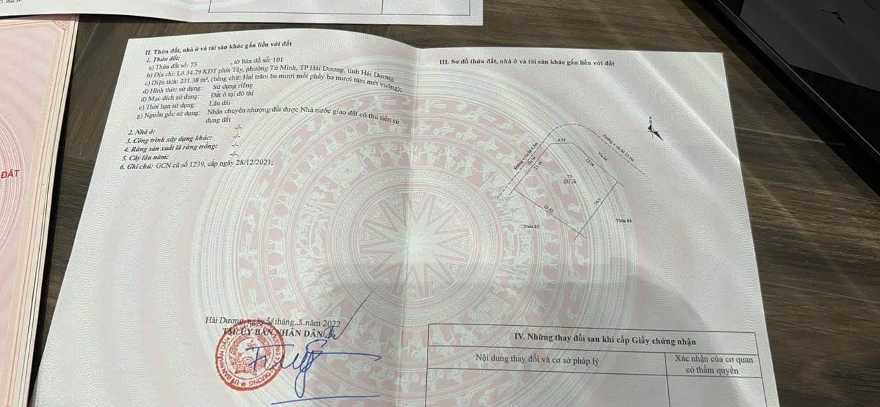 Đất nền khu biệt thự Thiên Phú Hải Dương 231m² giá 5 tỷ - Lô góc vị trí đẹp!