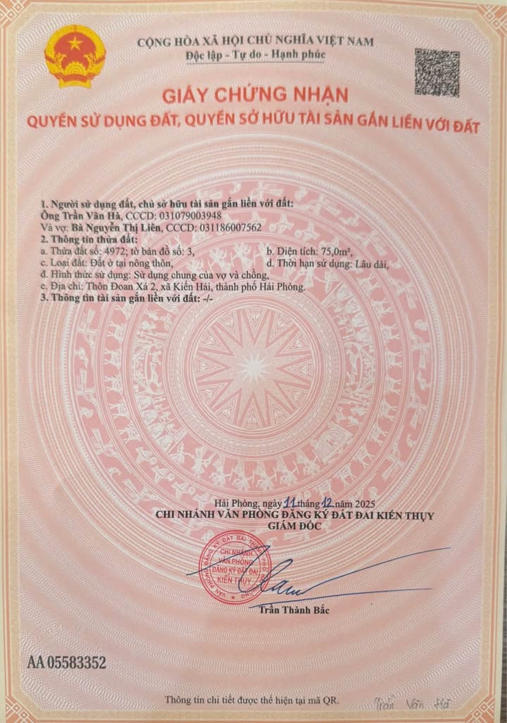 Đất nền Đoan Xá 75m² giá 1.1 tỷ - Khu vực phát triển sôi động!