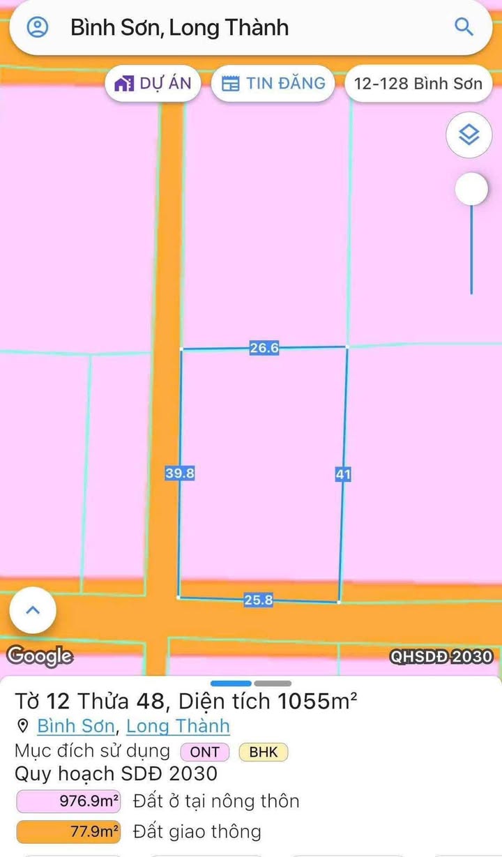 Đất nền Lộc An 1.055,8m² giá 9,2 tỷ - Lô góc 2 mặt tiền cực đẹp!