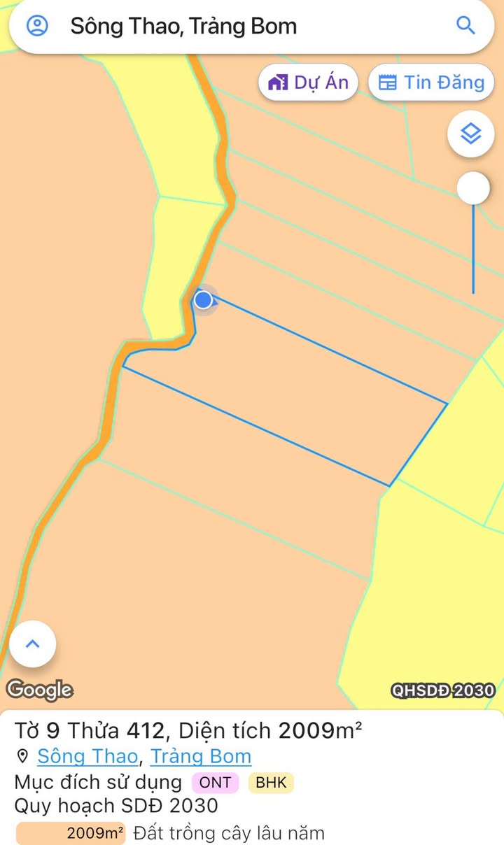 Đất nền Sông Thao Trảng Bom 7200m² giá 2.5 tỷ - Bán gấp chính chủ!