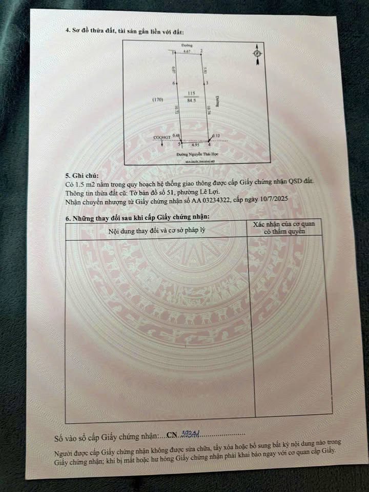 FrontHouse Nguyễn Thái Học 84.5m² giá 10 tỷ - Mặt đường sầm uất, kinh doanh thuận lợi!