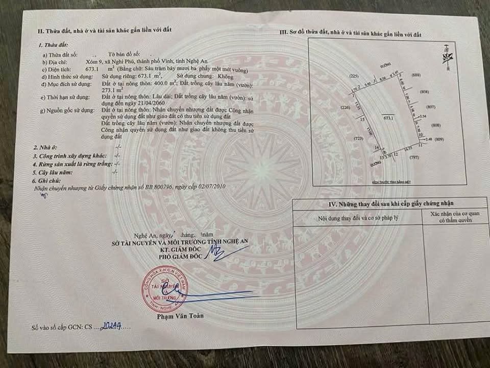 Đất nền Nghi Phú 673m² giá tốt - Phân lô ngay!