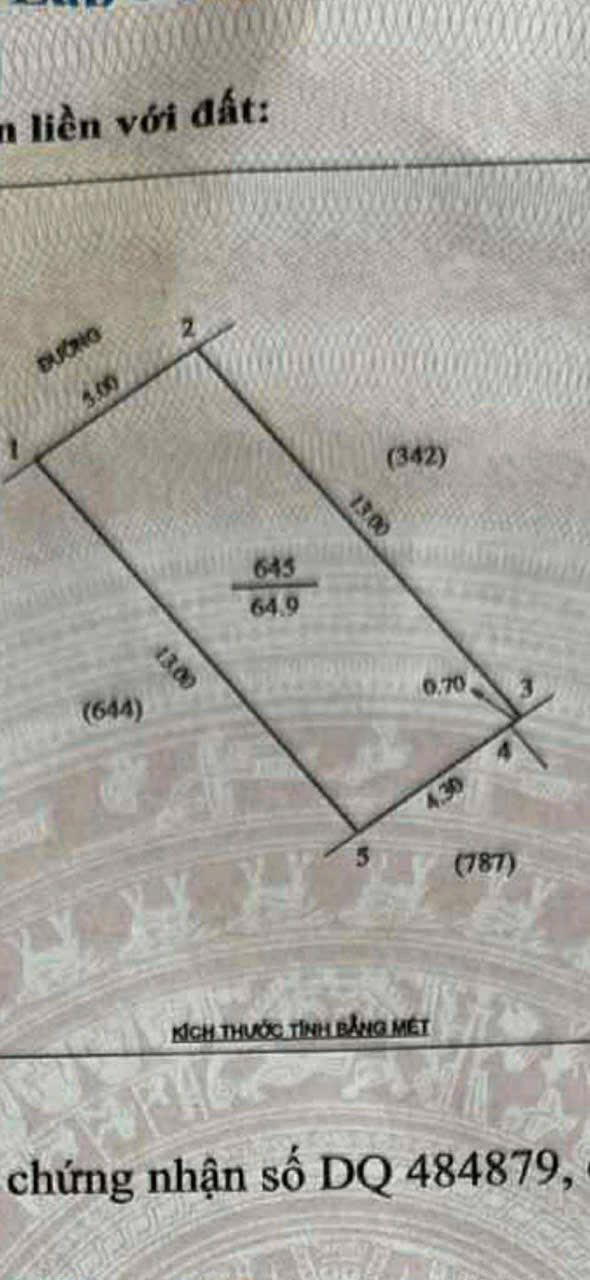 Đất nền Hưng Lộc Vinh 64.9m² giá 1.3 tỷ - Vị trí đẹp, tiềm năng phát triển!