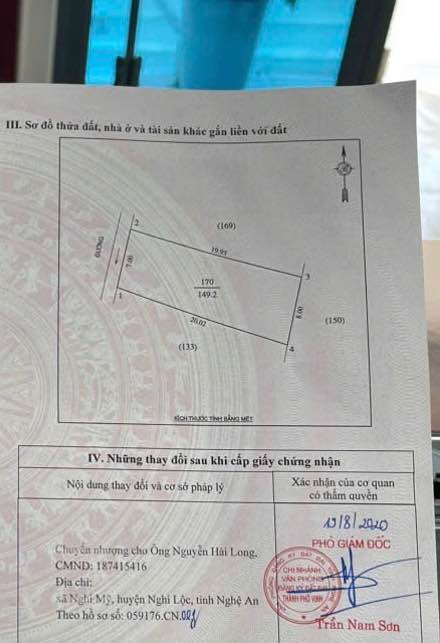 Bán đất Vinh Tân 149,2m² giá 4 tỷ - Đường rộng thông thoáng!