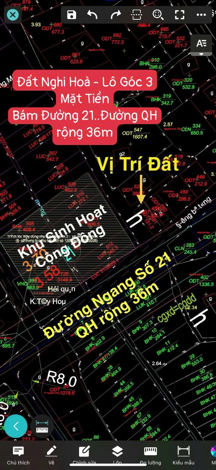 Đất Nghi Hoà 151m² giá 3.45 tỷ - Lô Góc 3 Mặt Tiền Bám Đường 21 QH