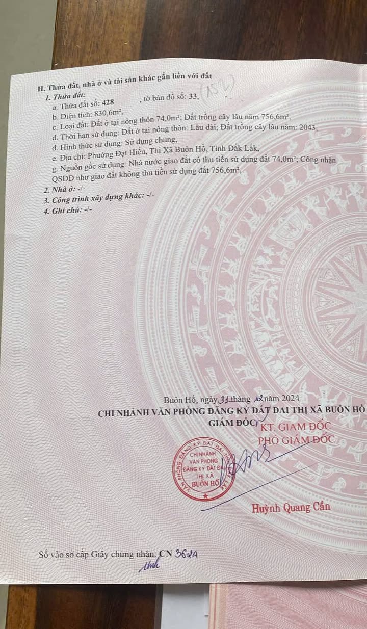 Đất nền 2 mặt tiền Trần Nhật Duật, Buôn Hồ 912m² chỉ 250 triệu - Cơ hội đầu tư tuyệt vời!