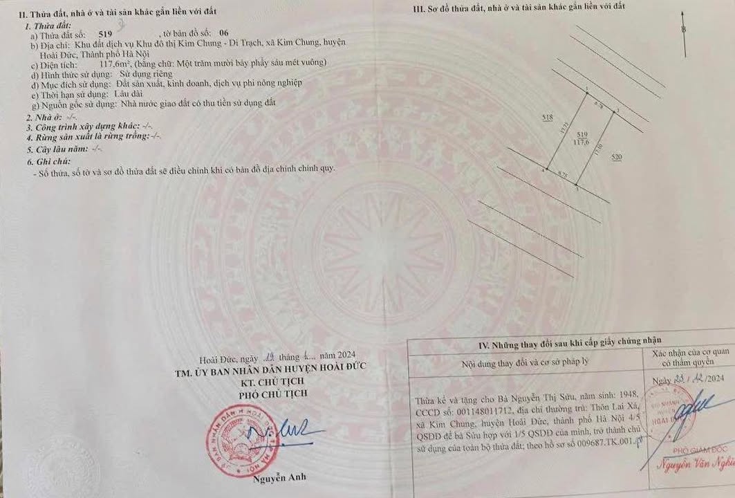 Đất dịch vụ Thăng Long 9 Kim Chung 117.6m² giá 1.88 tỷ - Vị trí đẹp, tiềm năng đầu tư hấp dẫn!