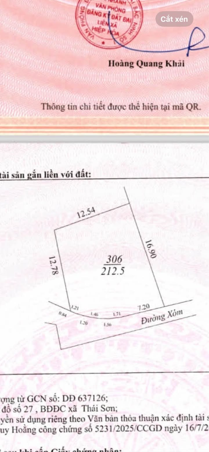 Biệt thự Hiệp Hòa Bắc Giang 212m² giá 1.1 tỷ - Sẵn sàng vào ở ngay!