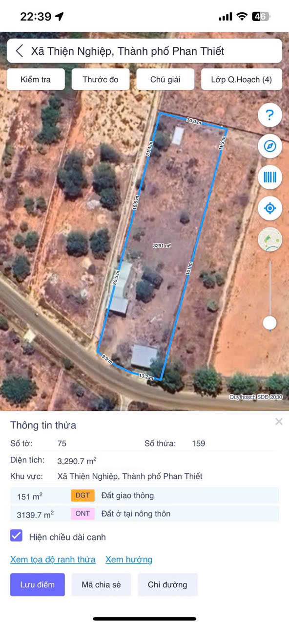 Đất mặt tiền Trần Bình Trọng, Thiện Nghiệp 3290m² - Cơ hội đầu tư vàng!