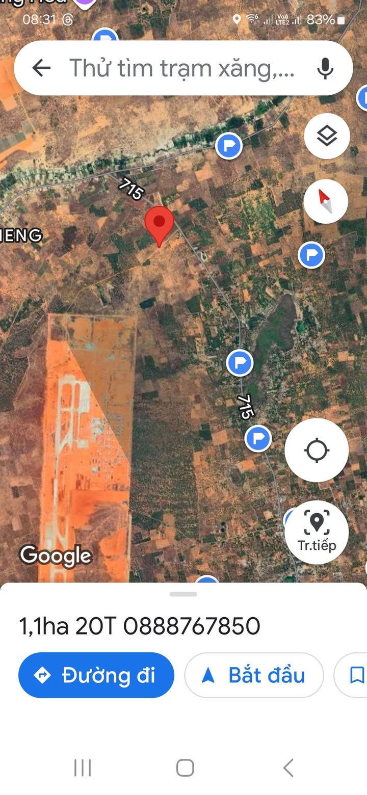 Đất nền 1,1 Ha Thiện Nghiệp, Phan Thiết - Mặt tiền đường chính vào sân bay