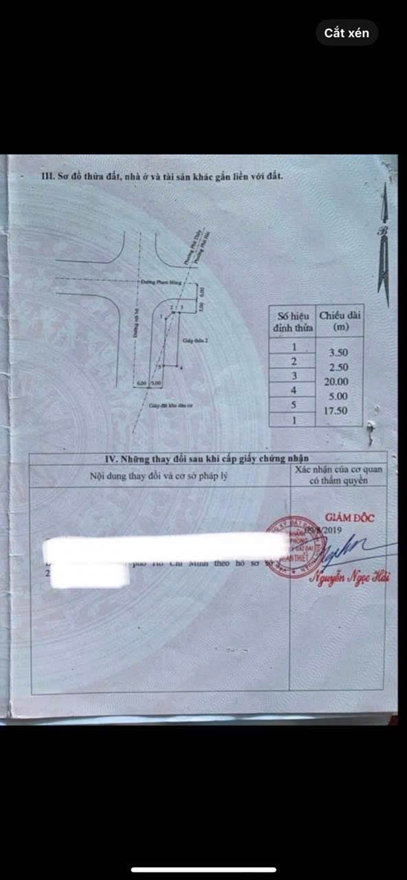 Bán lô đất góc 2 mặt tiền Phạm Hùng và Lê Thanh Nghị, Phú Thủy, 187m² - Vị trí đắc địa cho kinh doanh!