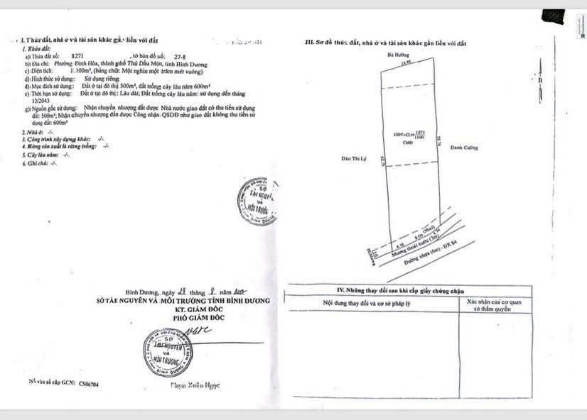 Đất nền mặt tiền ĐX084 Định Hoà TDM 1100m² giá 14.5 tỷ - Cơ hội đầu tư sinh lời!
